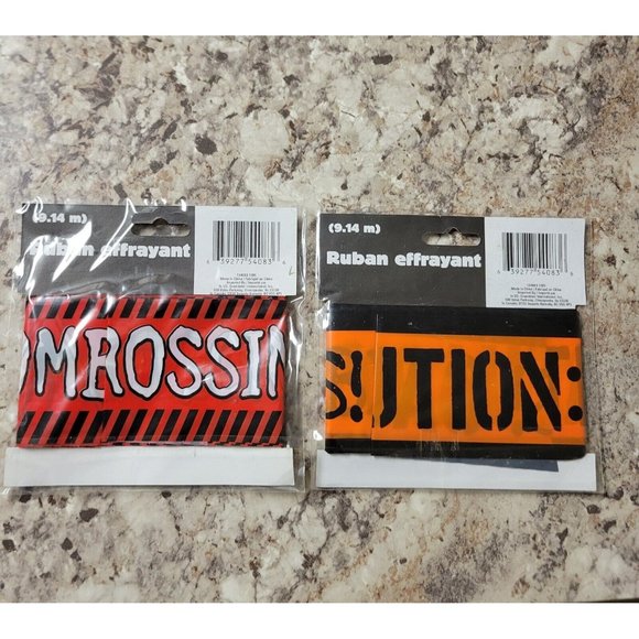 Lot of 2 Zombie Fright Tape Halloween Scary Party Decor - Picture 2 of 4